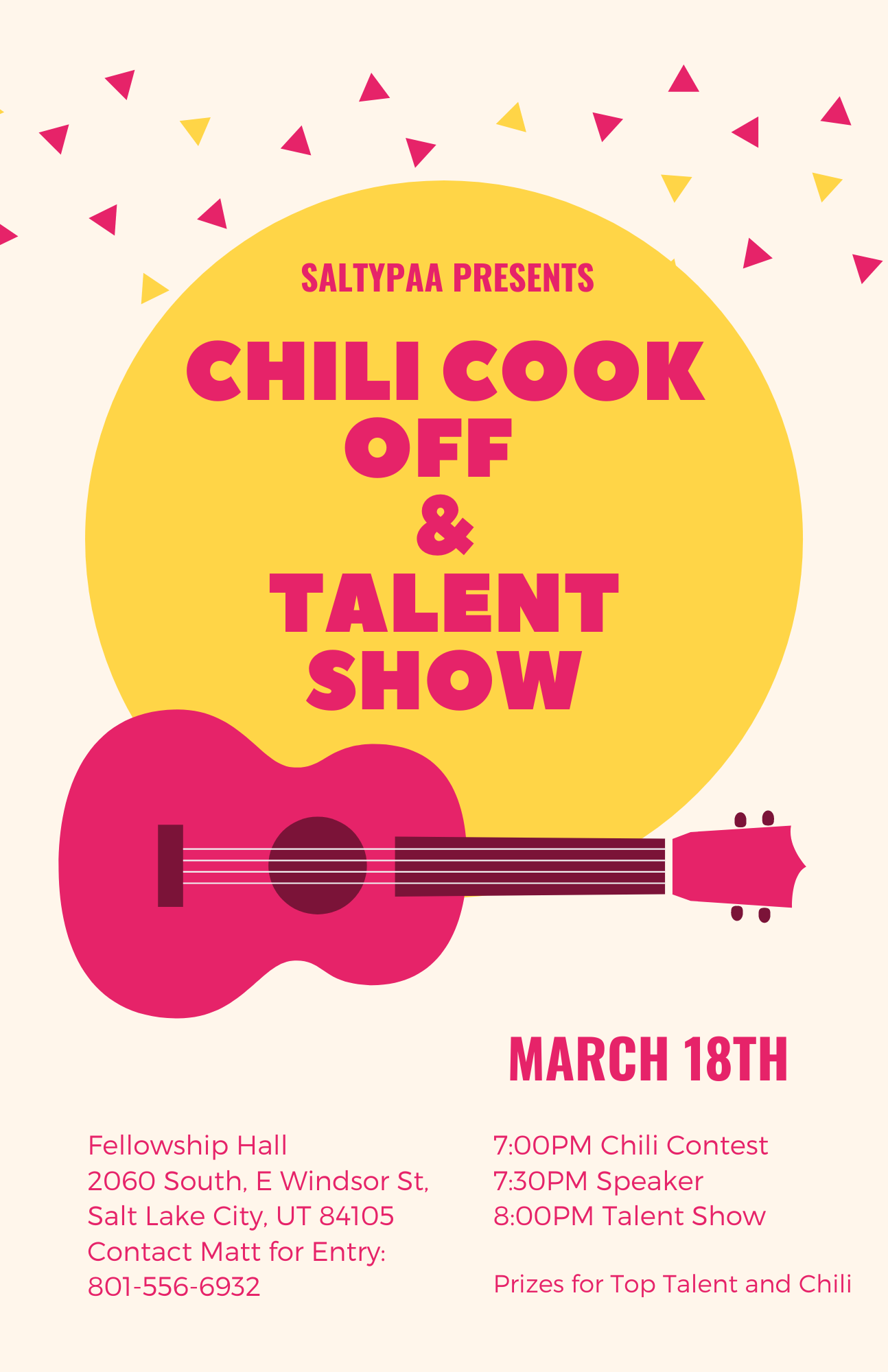 Chili Cook Off and Talent Show
